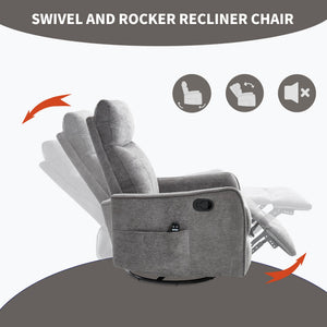 ComfortMax Dark Gray Recliner Chair