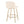 Toriano - Contemporary, Fixed Height Counter Stool With Swivel With Round Footrest (Set of 2)