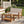 2-Piece Outdoor Teak Acacia Wood Conversation Set