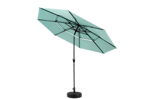 Aluminium 10ft 3 Tier Auto-Tilt Outdoor Patio Umbrella - Light Green