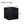 Luxurious Marble Texture Coffee Table Cube Design Elegant Living Room Accent - Black