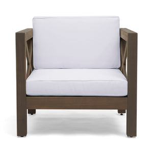Brava Mid-Century Modern Club Chair with Water Resistant Cushions