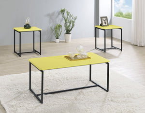 GT 3 Piece Carbon Fiber Wrap Coffee Table And End Table Set