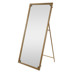 Full Length Mirror With Stand, Floor Standing Dressing - Antique Gold