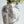 8.1x8.1x13.6' White Ceramic Accent Vase with Gray Floral Design
