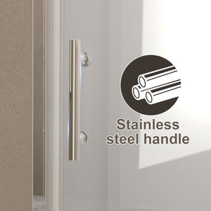 31-30"x 72" Bifold Shower Door, 1/4" (6mm) Tempered Glass