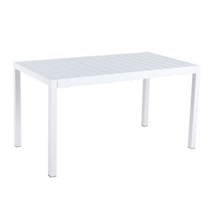 4 Piece Set Of Modern Striped Color- Blocking Single Chairs With Long Table