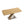 Retractable Square Dining Table, Seating 4 - 6 People, Cross Base With Stainless Steel Tubing, Expandable - Natural