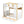 Twin Over Twin Bunk Bed With House Shaped Guardrails, Storage Shelves & Drawers - White / Natural