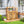 Outsunny Wood Air Conditioner Fence, Outdoor Privacy Screen Potting Table with Shelves