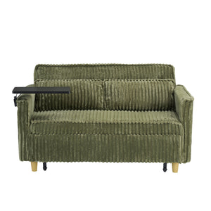 Pull Out Sofa With Movable Tabletop And USB Ports