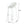 Modern Gable Outdoor Barstool Set of 2 in White