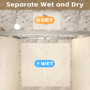 Double Sliding Shower Door With Explosion Proof Film