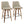 Gianna - Mid Century Modern Counter Stool (Set of 2)