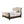 Sleigh Bed With Button Tufted Fabric Headboard And Footboard
