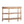 Handcrafted Console Table With Hand Woven Trim, 3 Tier Storage Shelves - Natural