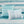 6 Piece Printed Quilt Set with Throw Pillows Aqua Full/Queen