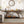 Console Table With 2 Tier Storage And Half Moon Frame For Hallway - Brown / Black