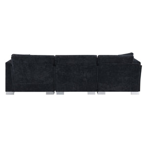 Modern Cloud Sectional Sofa L Shaped Luxury Couch Set With 2 Free Pillows 4 Seat With Oversized Chaise