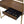 Coleen Walnut & Gold Finish Vanity Desk with Mirror & Jewelry Tray