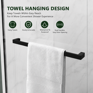 60 in. W x 72 in. H Semi-Frameless Sliding Shower Door