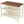 Rustic 3 Piece Stationary Kitchen Island Set With 2 Seatings, With 2 Open Shelves