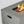 Propane Gas Fire Pit Table, 50000 Btu Rectangular With Glass Wind Guard For Outside - Gray