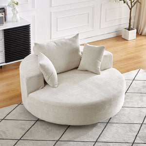Swivel Chair With Rotating Base For Living Room