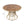 5-Piece Outdoor Dining Set: Teak Finish Round Acacia Wood Table & 4 Wicker Armchairs