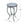 Outdoor Round Side Table With Mosaic Style Top And Curved Iron Legs