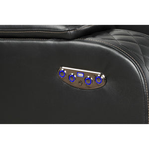 Benz - Power Recliner Set With LED Lighting And USB Charging