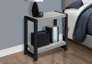 Accent Side Table Narrow Small 2-Tier Contemporary Modern