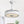 Invisible Ceiling Fan With Remote Control And 36W LED Light, 120V DC Motor, 3 Blades - White