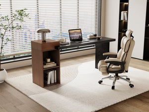 Modern Two-Tone Sofa Side Table
