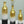 Decorative Metal Vases Set of 3, Leaf Pattern Floor Vases