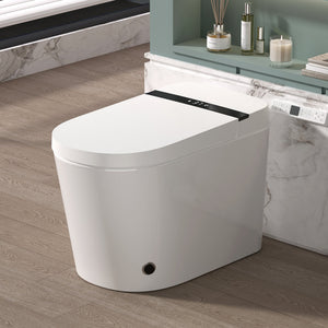Smart Toilet With Bidet Built-In, Auto Flush, Heated Seat & Warm Air Drying