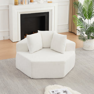 54-Inch Modern-Style Hexagonal Single Lounge Chair