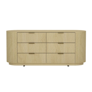 Olivia - Double Dresser With 6 Drawers - Oak