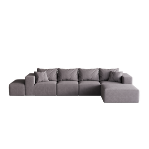 Modern Upholstered Sectional Boneless Couch Set