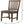 Open Slat Back Kitchen Side Chair (Set of 2) - Brown Oak
