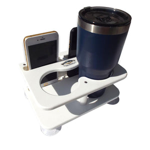 Deep Blue Marine Double Drink/Binocular/2 Cell Phones w/Suction Cups - TRAPSKI