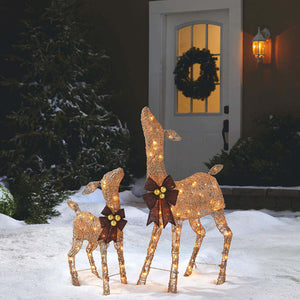 NOMA Christmas Deer 2.8 Ft Pre-Lit LED Outdoor Yard Decor Holiday Decoration