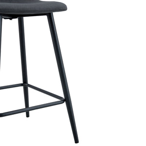 Modern Bar Chair Rounded Backrest (Set of 2)