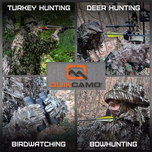 Leafy Camo Gloves in Mossy Oak and Realtree - Fingerless or Touchscreen Tips