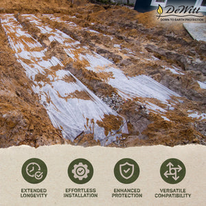 DeWitt .55 Oz Septic Fabric with Non Woven Polypropylene Material, 4' x 300' - TRAPSKI