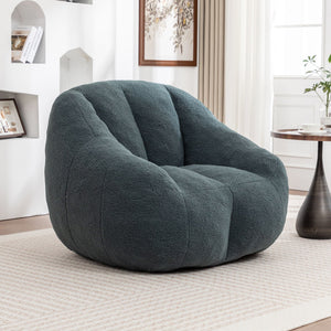 Comfy Bean Bag Chair with Memory Foam Filler - Tufted Soft