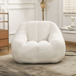 Comfy Bean Bag Chair with Memory Foam Filler - Tufted Soft