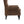 Modern Coffee Wood Frame Armchair with Microsuede Upholstery