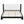 King Size Bed Frame Black and White