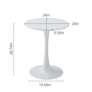 Round Dining Table With Tulip Style Base